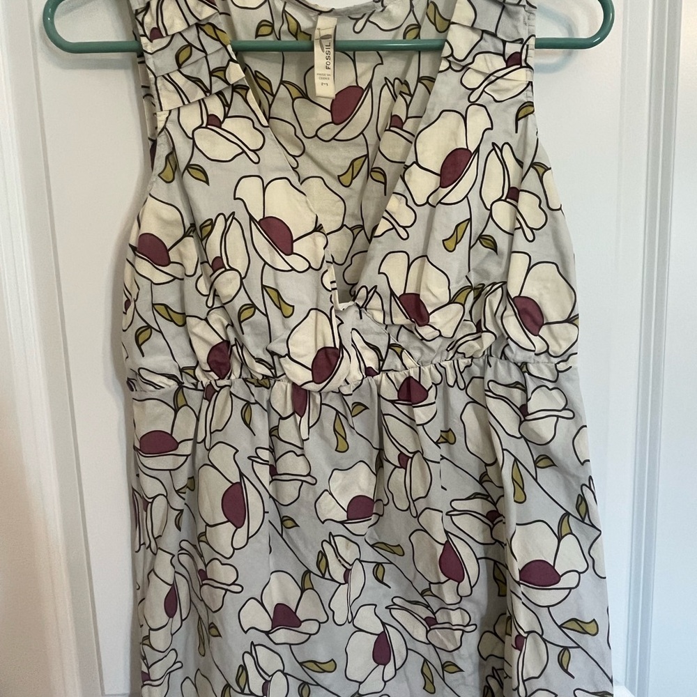 Fossil Floral Sleeveless Dress